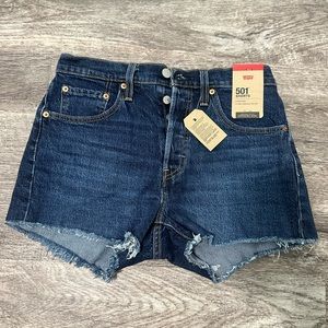 Brand new Levi’s 501 high waisted shorts